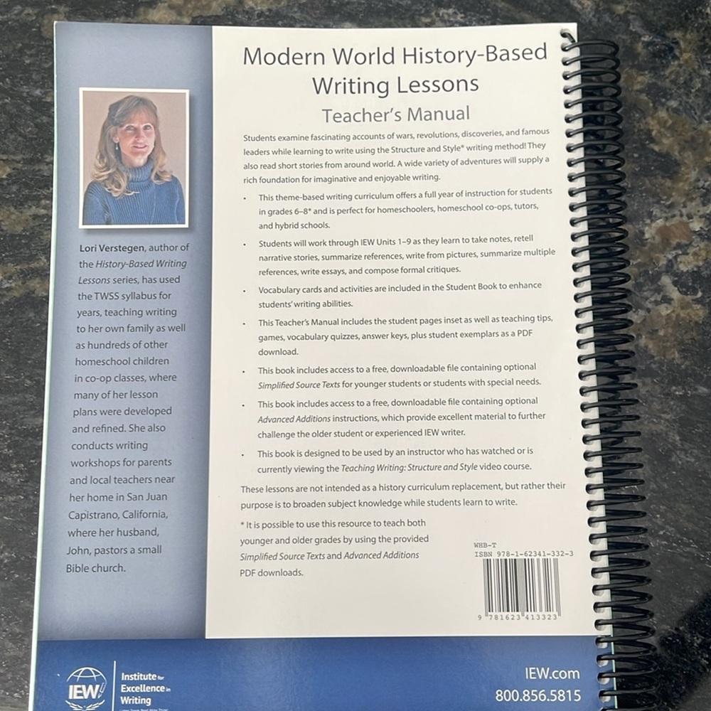IEW  Modern World History Based Writing Lessons - Picture 3 of 3
